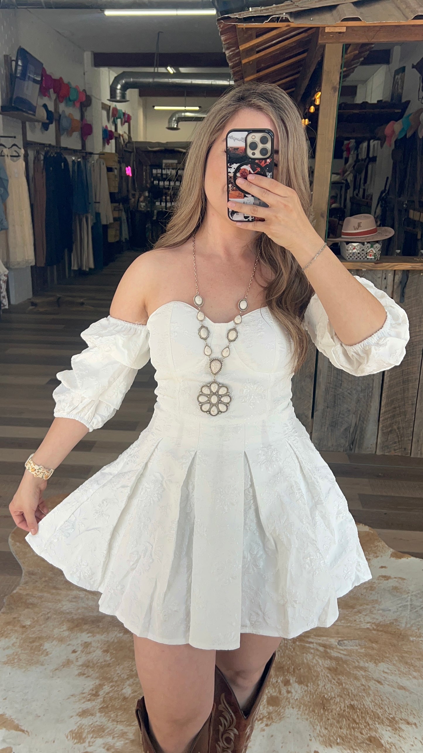 (PREORDER RESTOCK:ETA April 24-27)White Prairie Bloom Dress