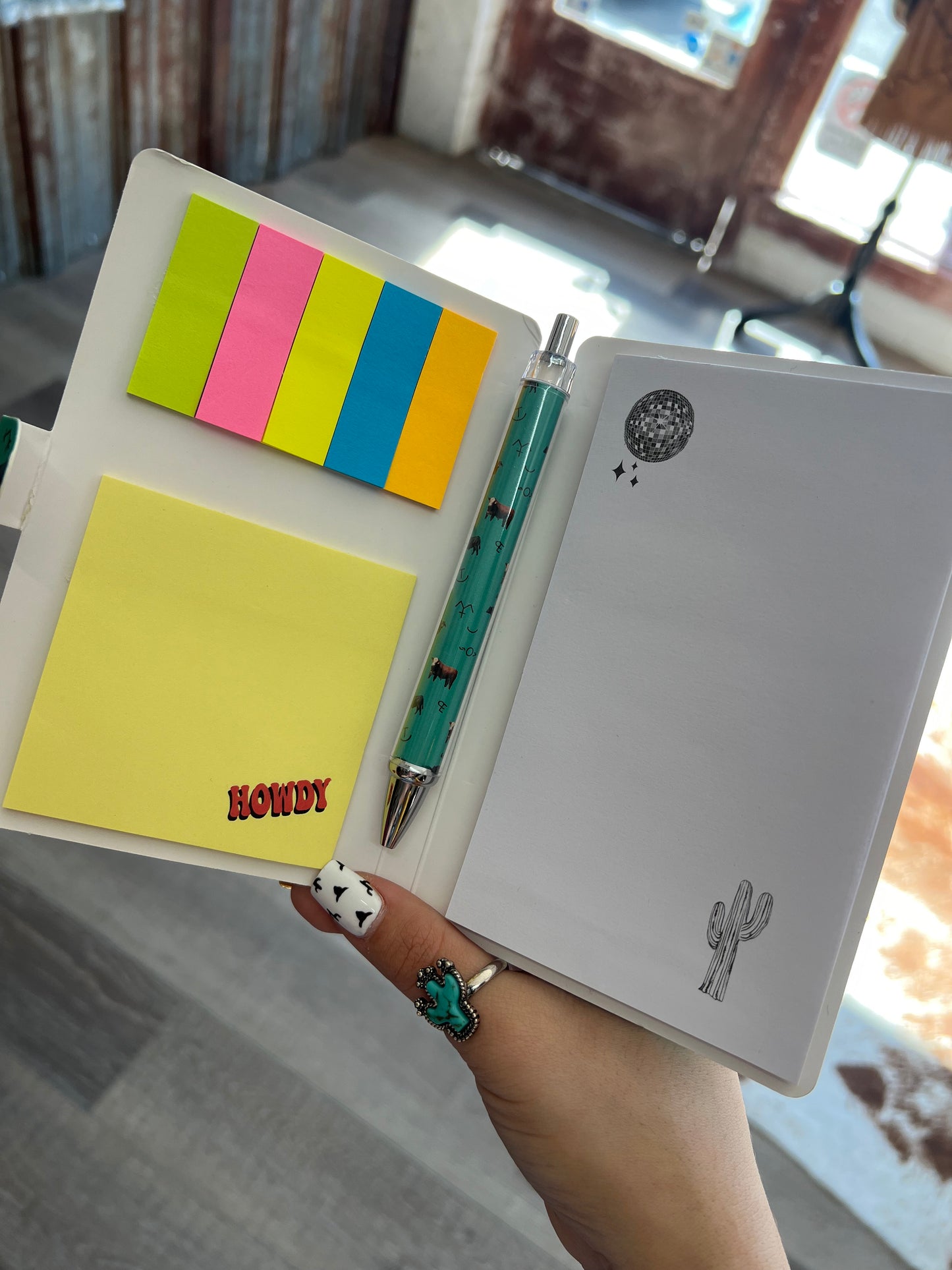 Sticky Note Pad with Matching Pen