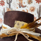 Fedora Brown Bowed Hat