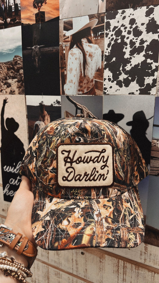 Howdy Darlin Camo Cap