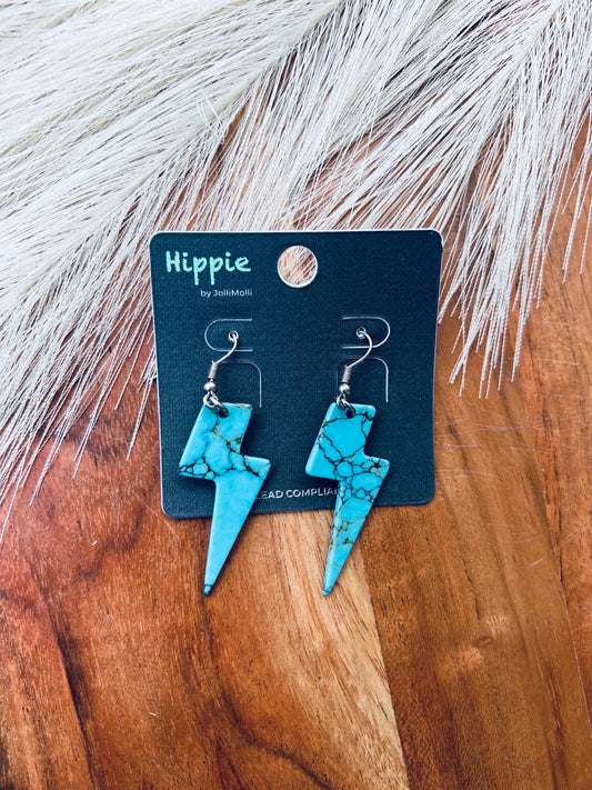 Bolt Turquoise Earrings