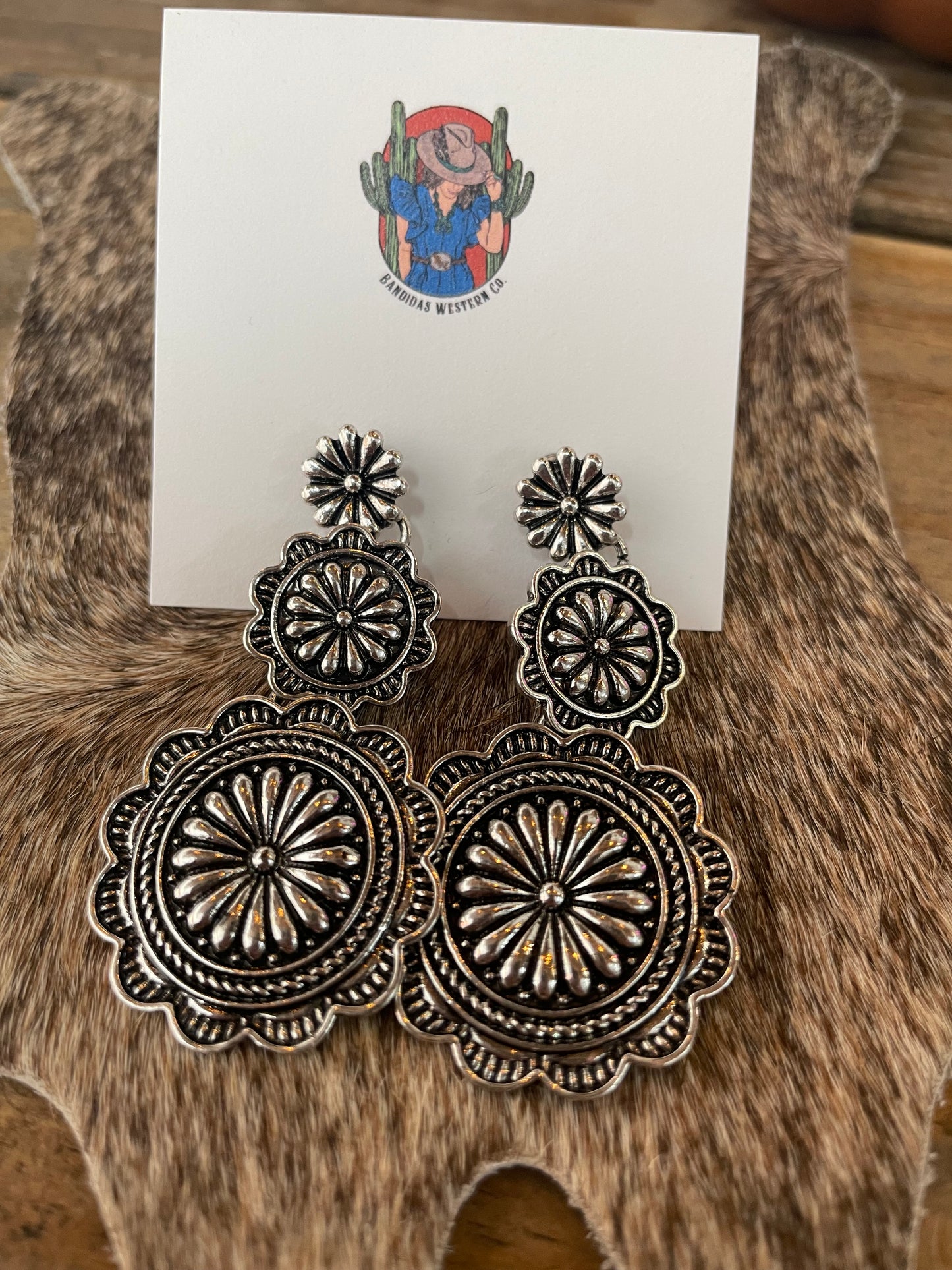 Floral Navajo Earrings