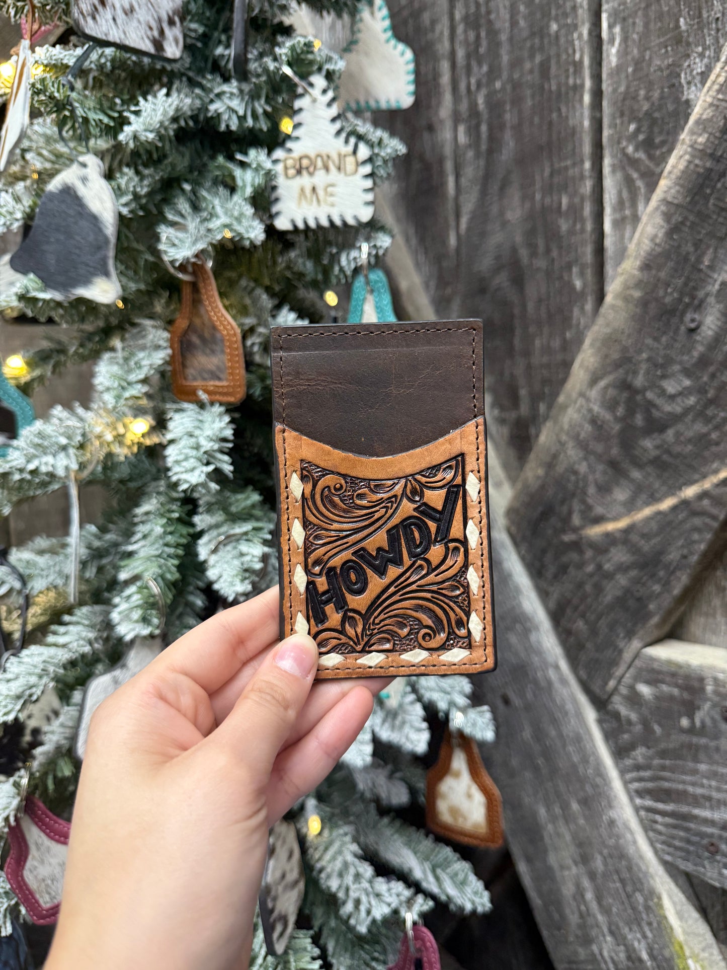 The Tooled Leather Card Holder