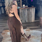 The Mocha Ruffle Dress