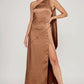 Caramel Canyon Satin Gown