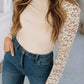 Floral Lace Long Sleeve Neck Slim Top