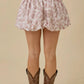 Vintage Horse Bubble Hem Skort