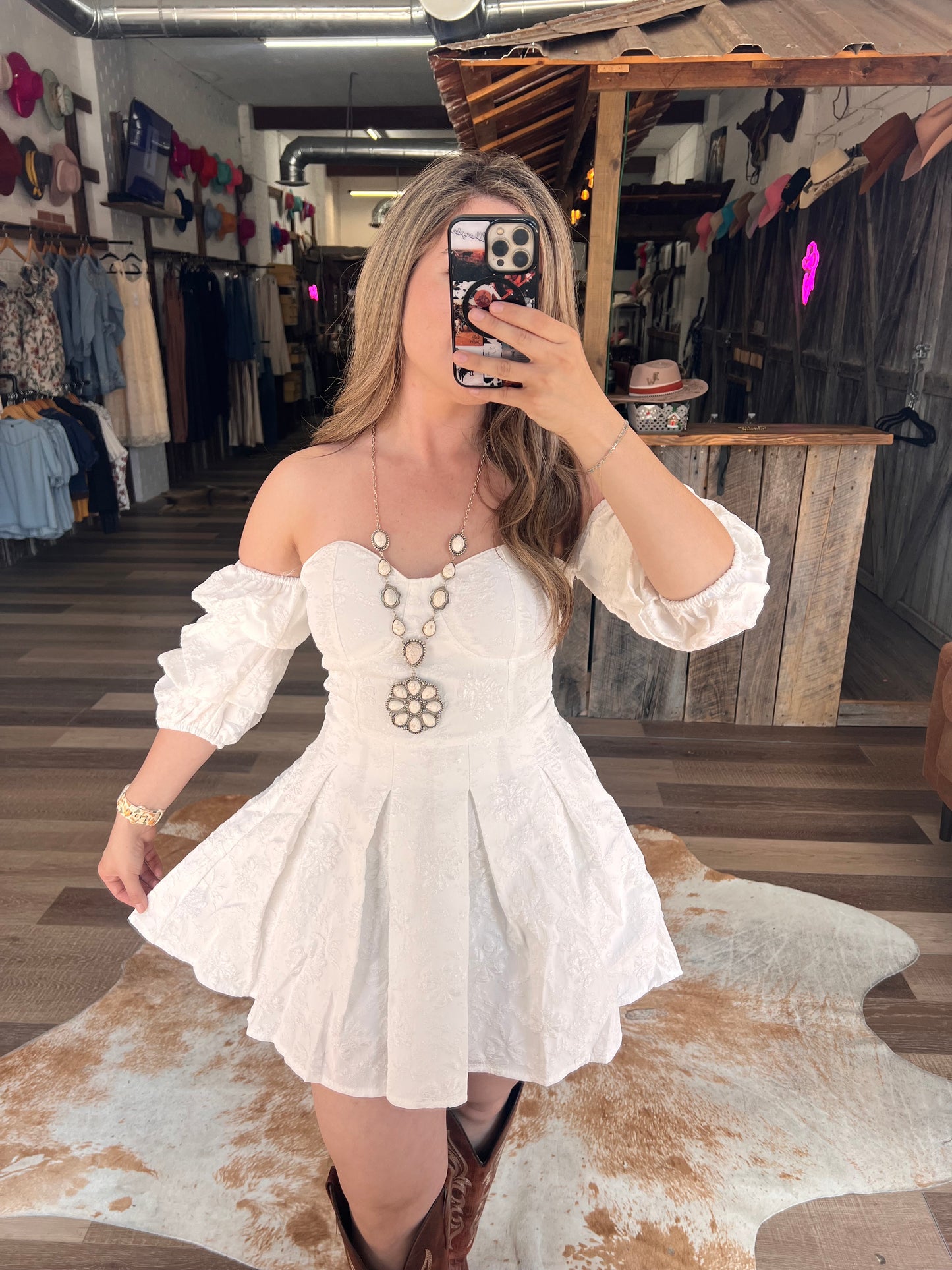 (PREORDER RESTOCK:ETA April 24-27)White Prairie Bloom Dress