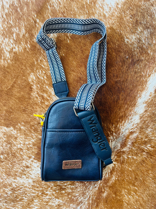 Navy Wrangler Sling Crossbody/Chest Bag