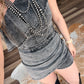 Pre-Order Restock (ETA April 17-23)The Black Denim Romper