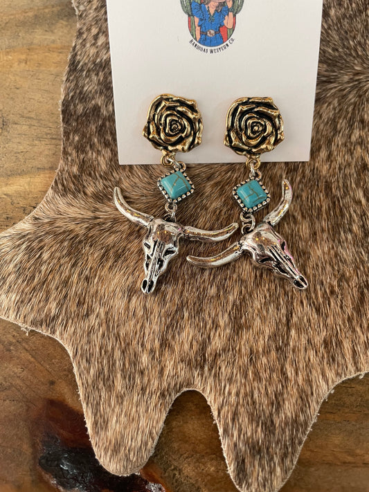 The Gold Rose Earrings