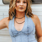 Halter Denim Corset