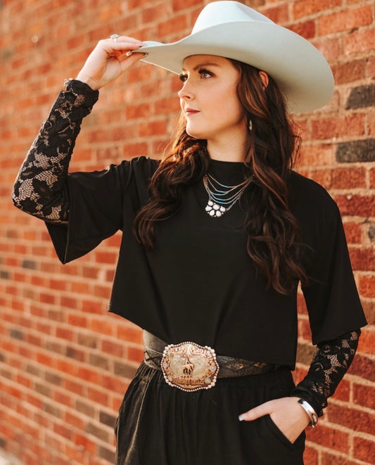 Midnight Ranch Lace Top