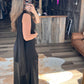 Midnight Outlaw Satin Gown