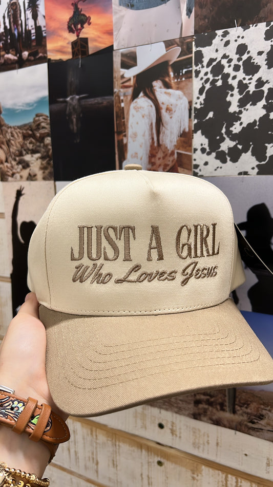 Just a Girl Who Loves Jesus Cap