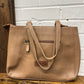Tan & Turquoise Club Hand Tooled Bag