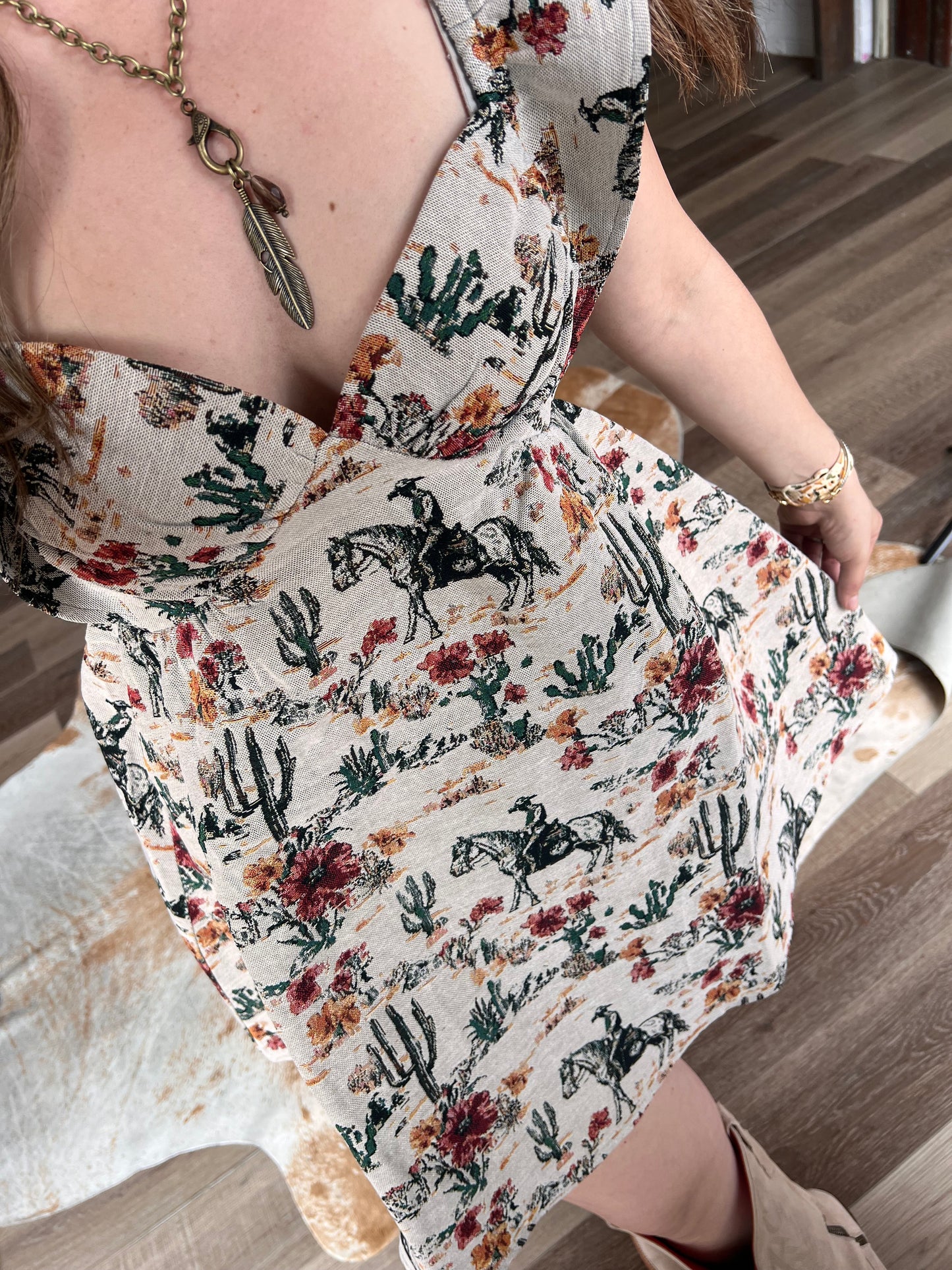 The Desert Flower Ribbon Dress