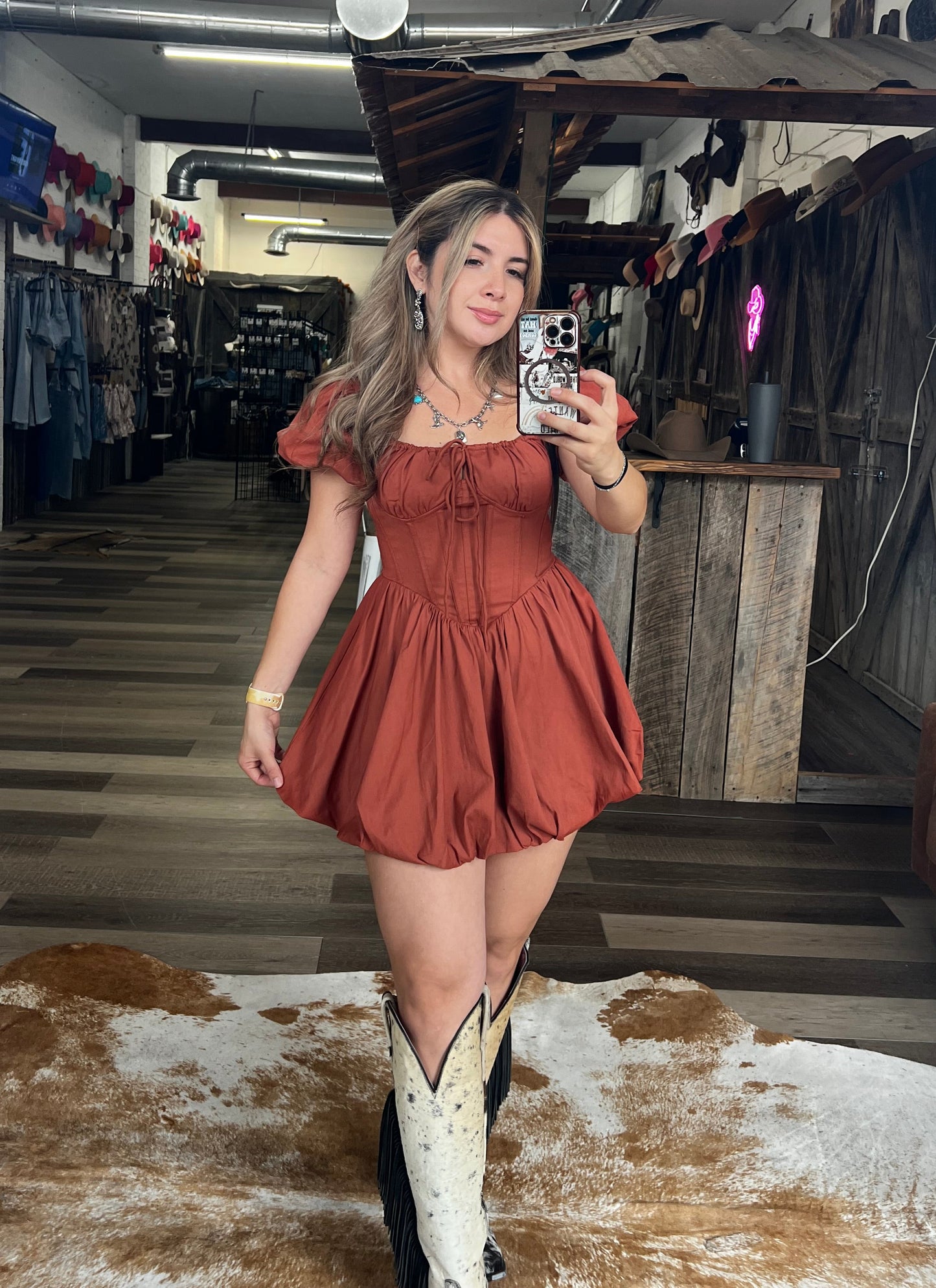 The Autumn Blaze Mini Dress