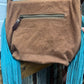 Floral Pink Hand Tooled Bag