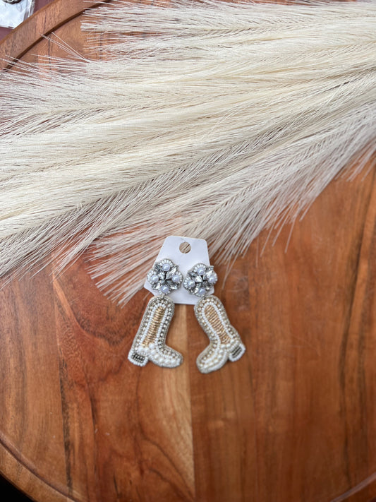 Fancy Cowgirl Boot Earrings ✨