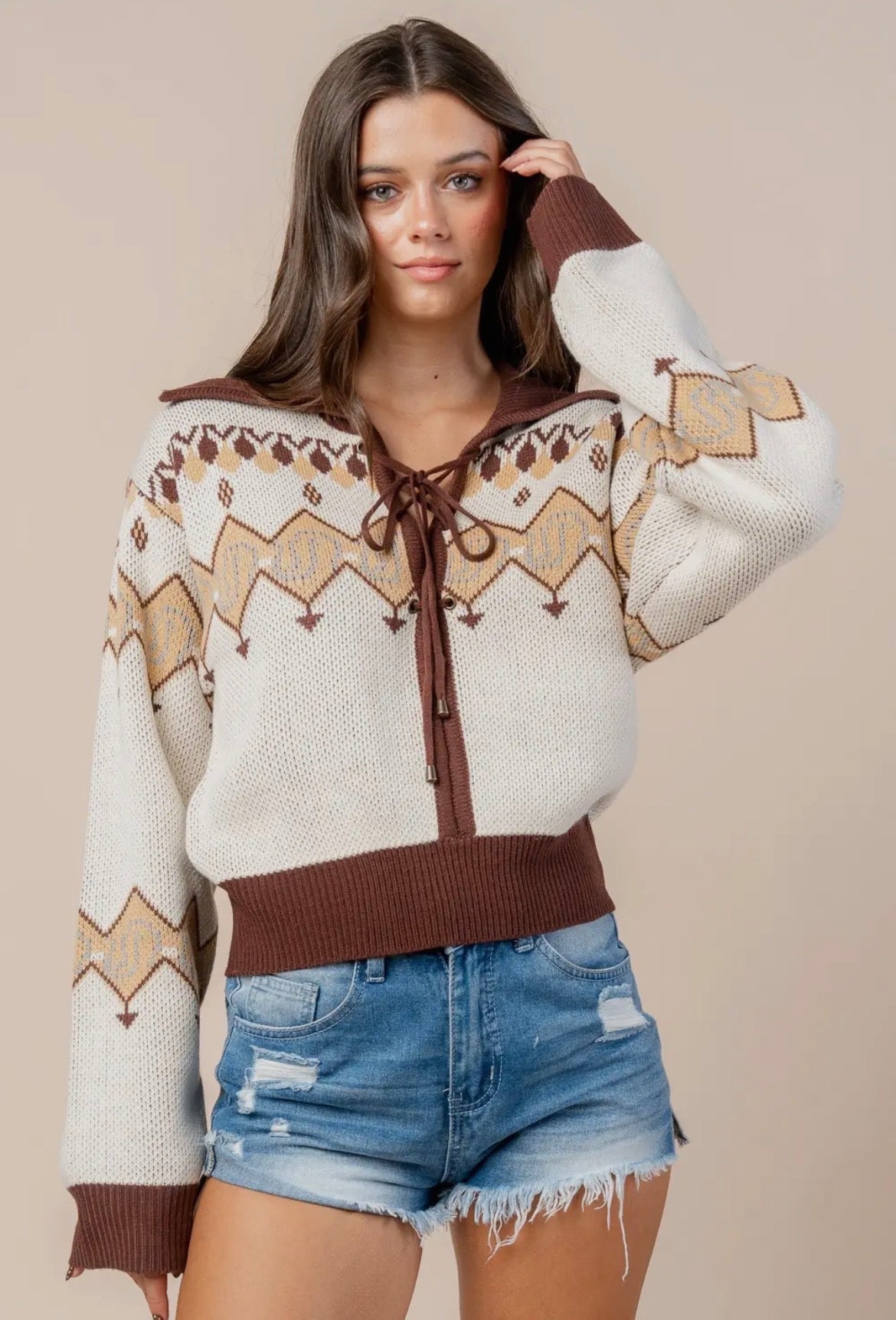 Sierra Aztec Tie Knit