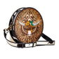 BLOOMIN' STEER HAND-TOOLED ROUND BAG