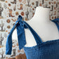 Tie Front Denim Romper