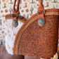 Montana West Tooled & Cowhide Whipstitch