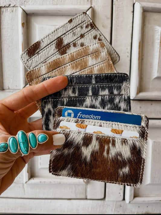 Western Cowhide Credit Money Card Holder