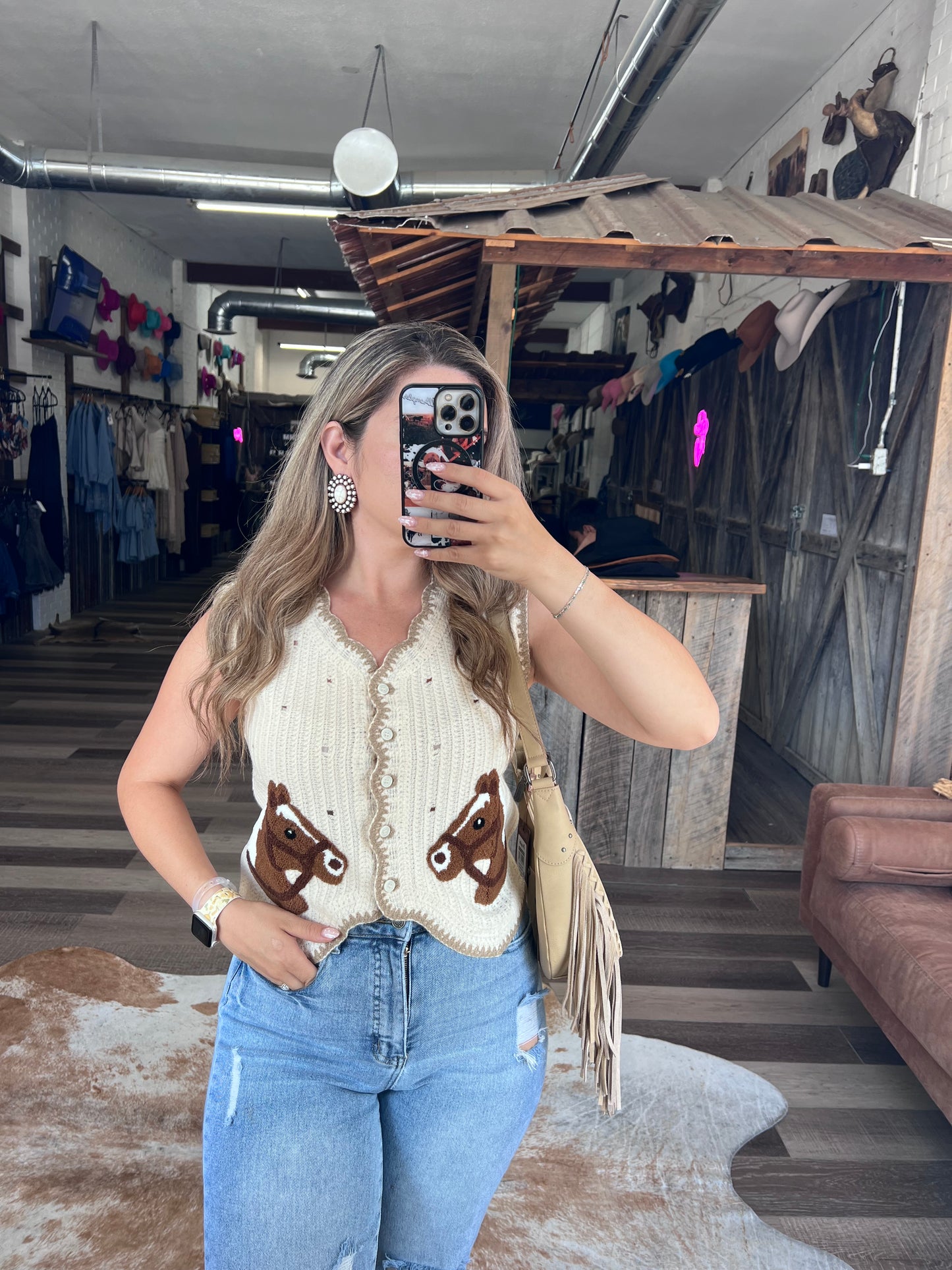 Horse Haven Knit Top