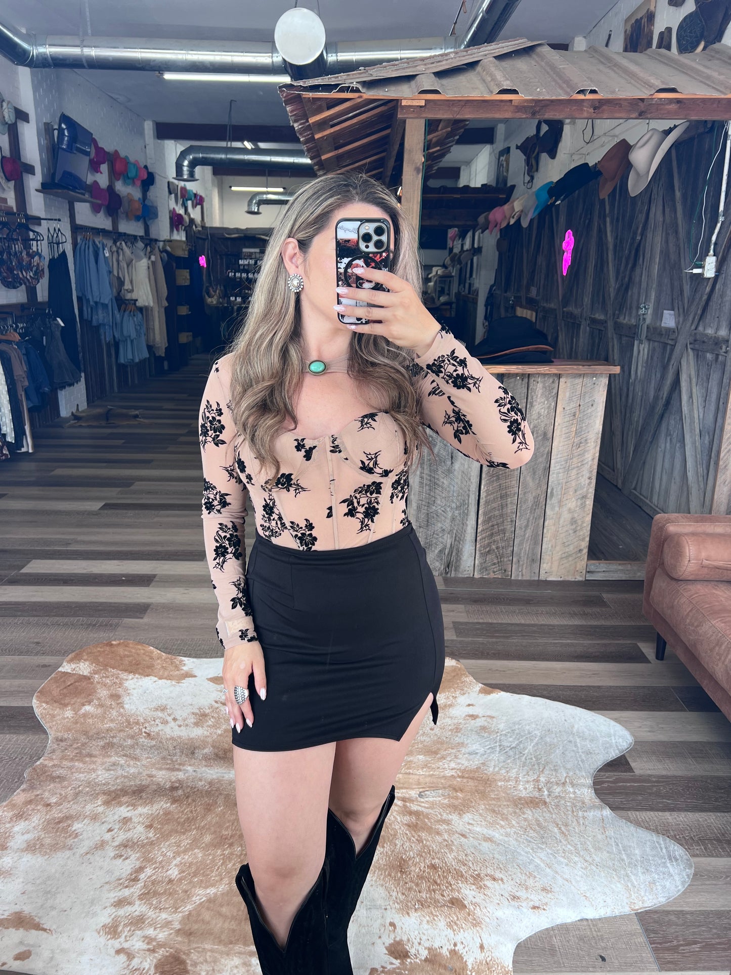 Midnight Wildflower Corset