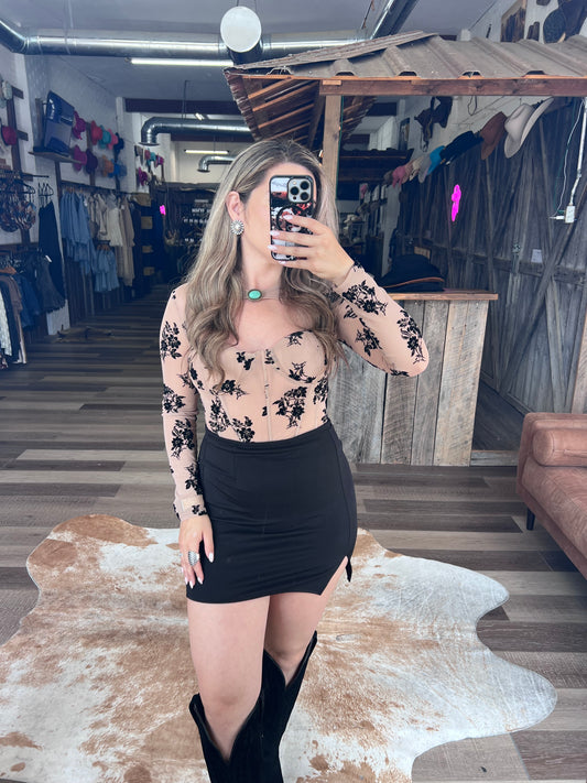 Midnight Wildflower Corset