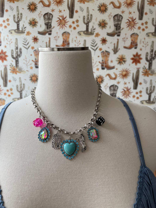 Turquoise Charm Necklace