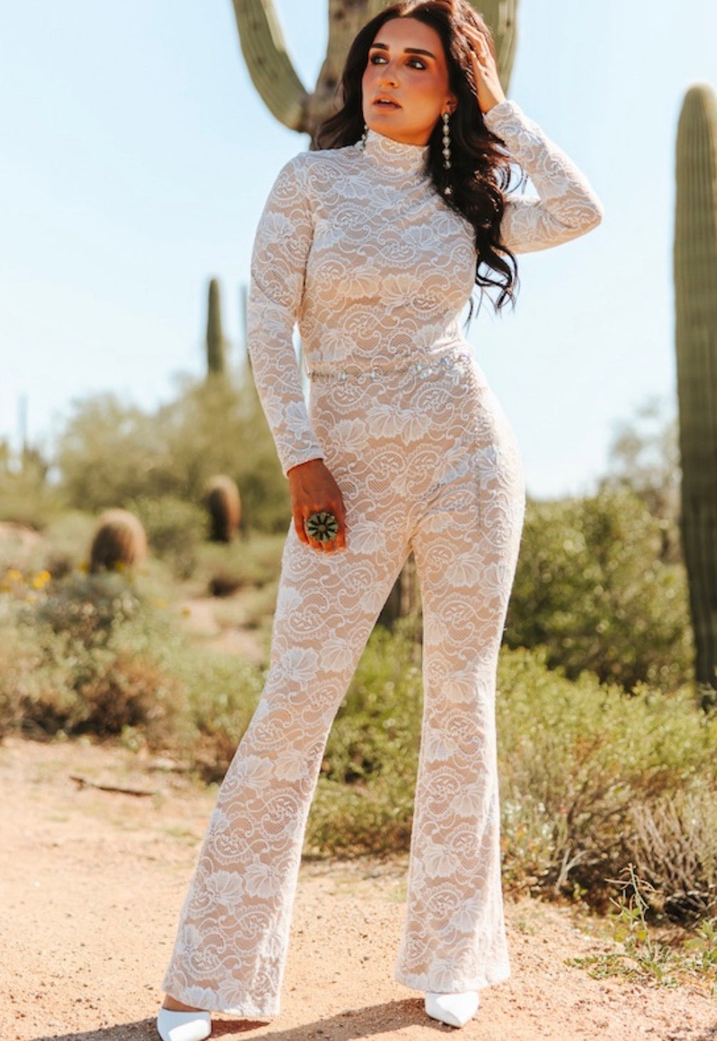White Sands Lace Jumpsuit