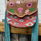 Floral Pink Hand Tooled Bag