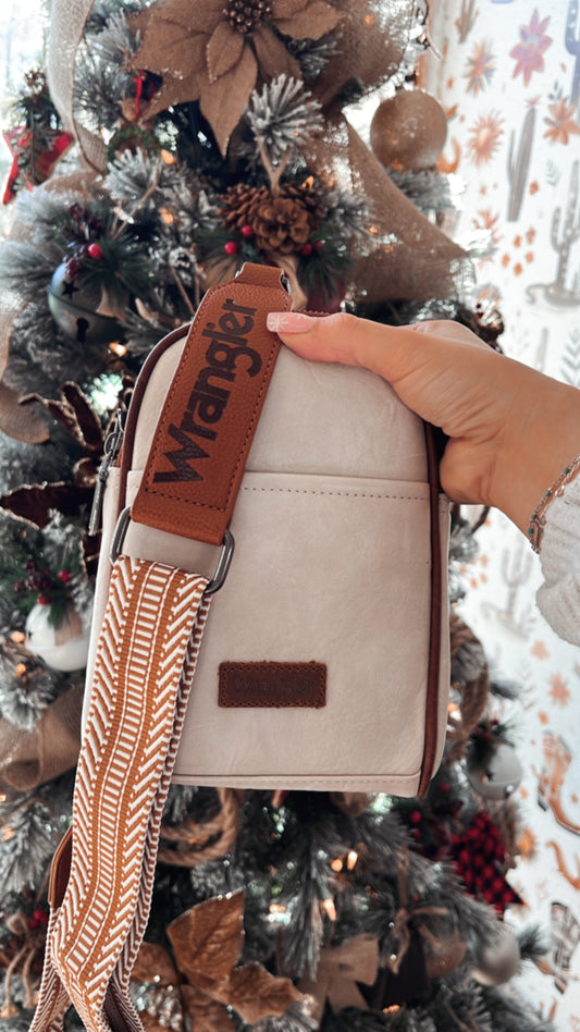 Cream Wrangler Sling Bag