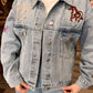 West Coast Embroidered Light Denim Jacket