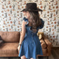 Denim Ruffled Dress