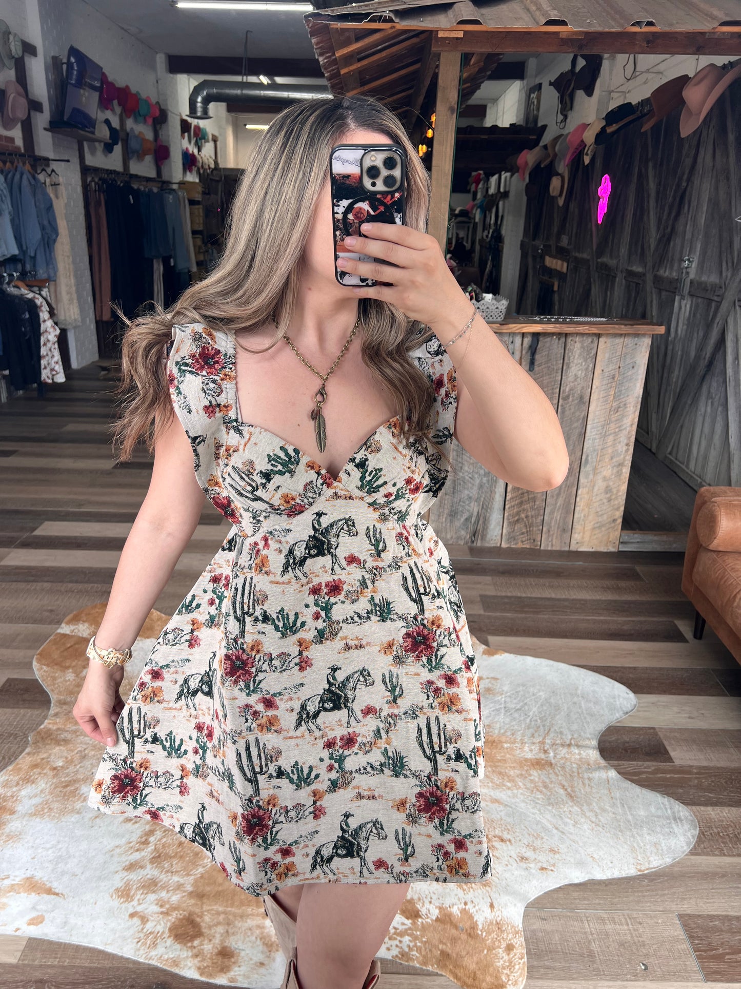 The Desert Flower Ribbon Dress