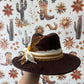 Fedora Brown Bowed Hat