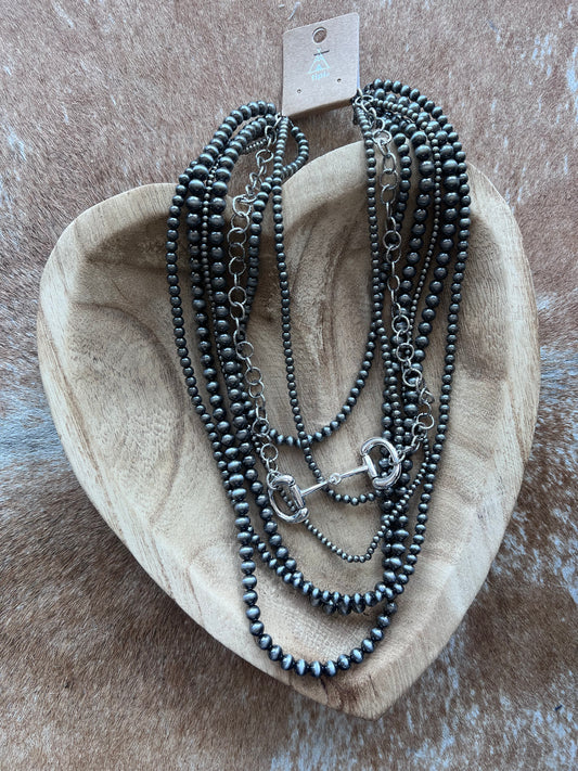 Midnight Maverick Layered Necklace