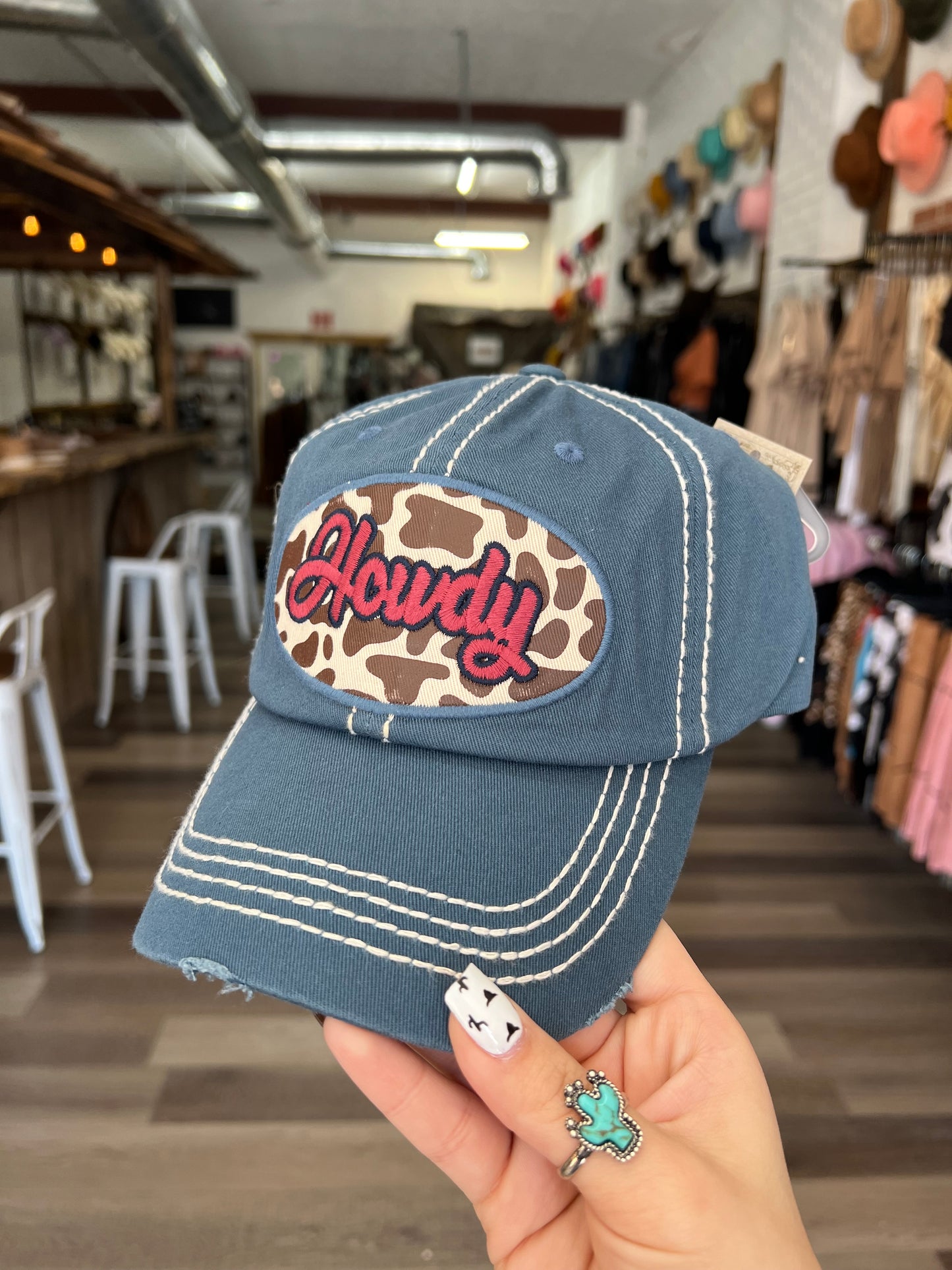 Howdy & Cowprint Cap 🤎