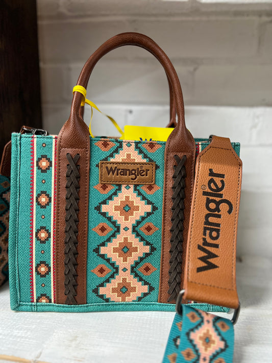 Turquoise Wrangler Tote Bag