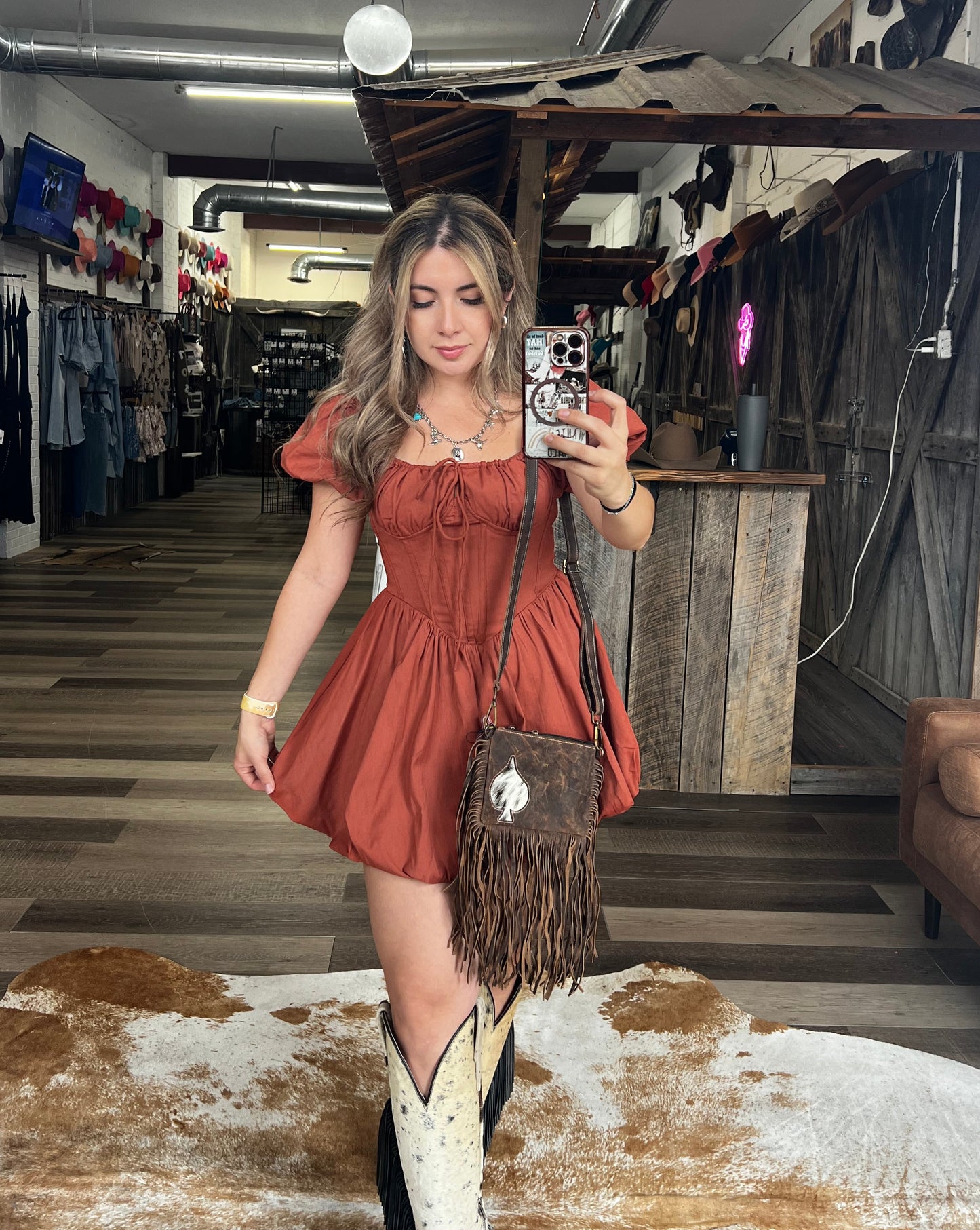 The Autumn Blaze Mini Dress