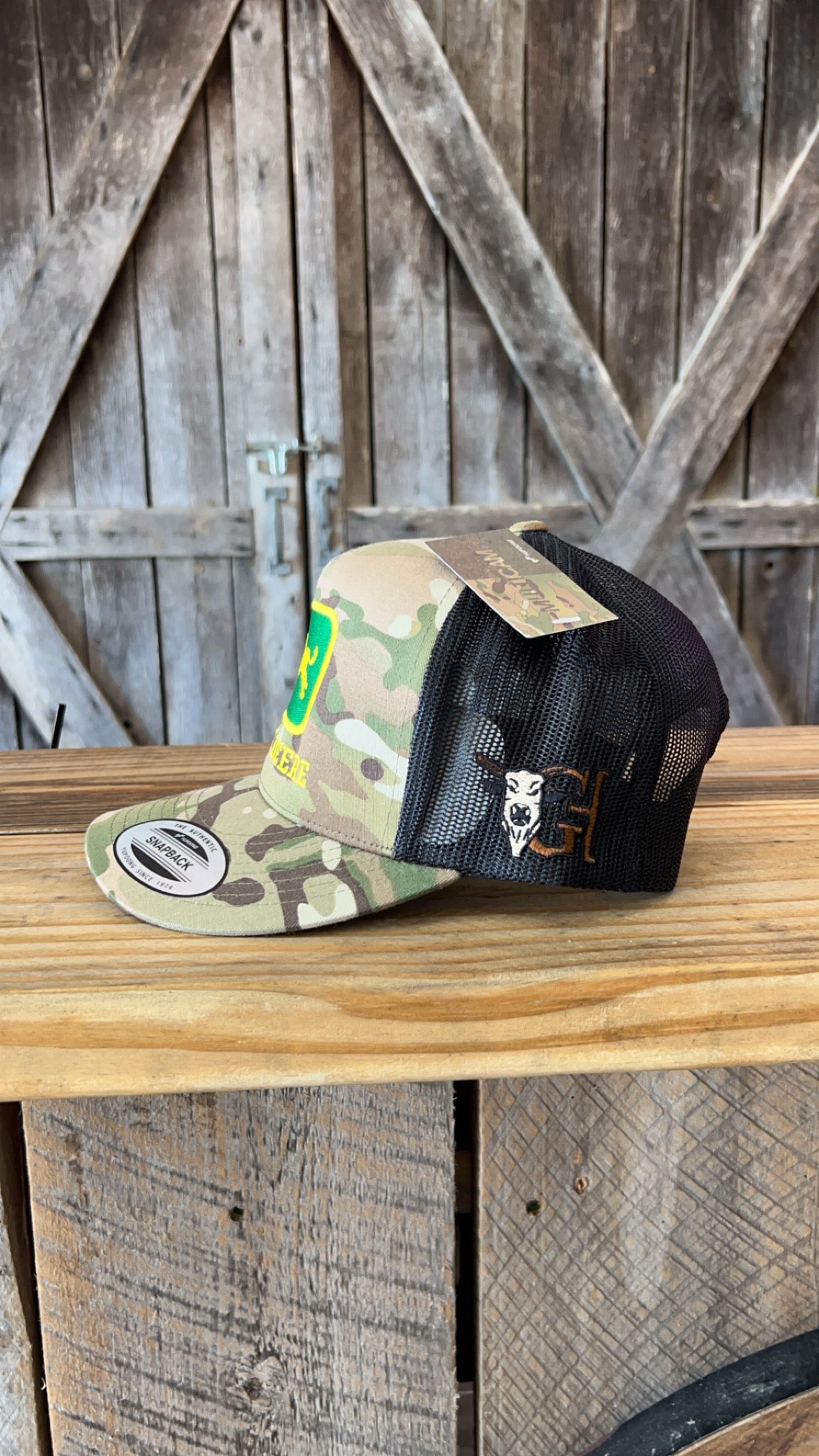 Camo & Black Juan Deere Cap