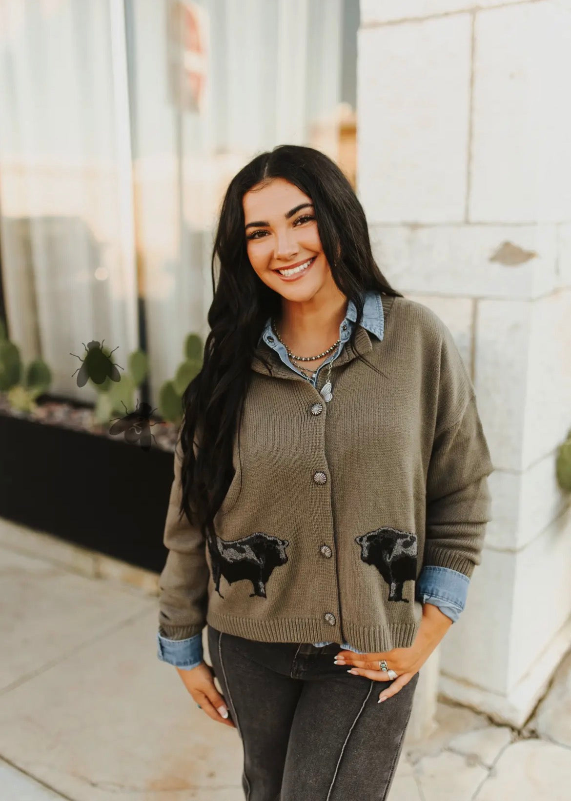 The Ranch Royalty Angus Cardigan