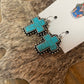 Turquoise Cross earrings