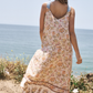 Floral Border Print Maxi Dress