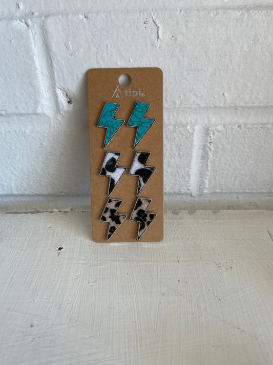 Western Bolt Earrings