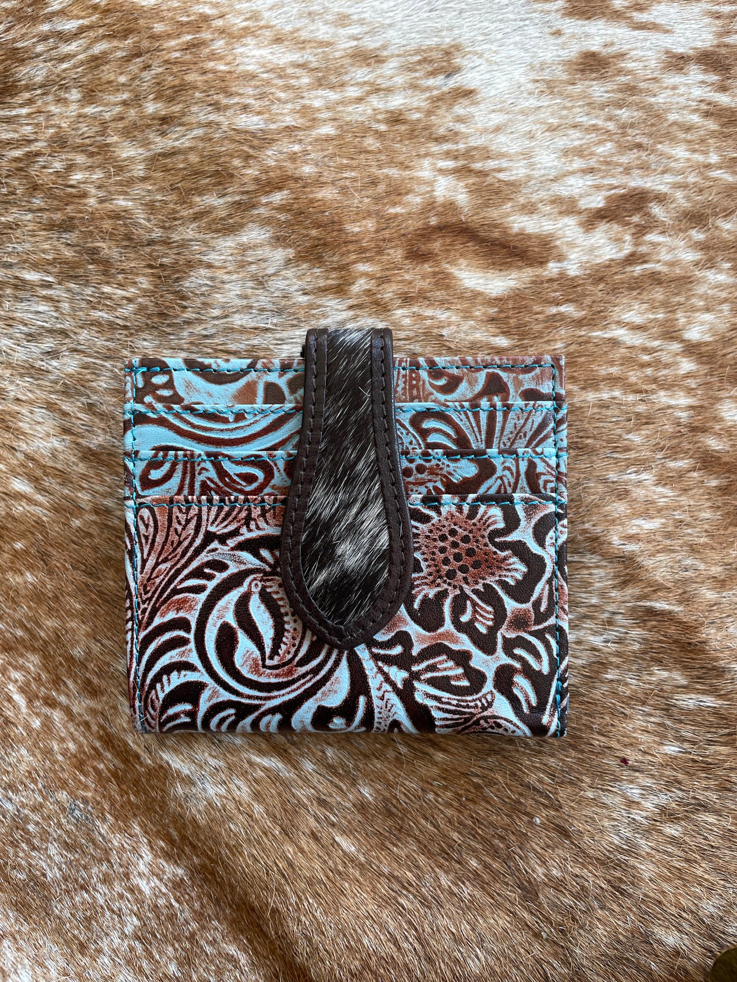 Blue Leather wallet